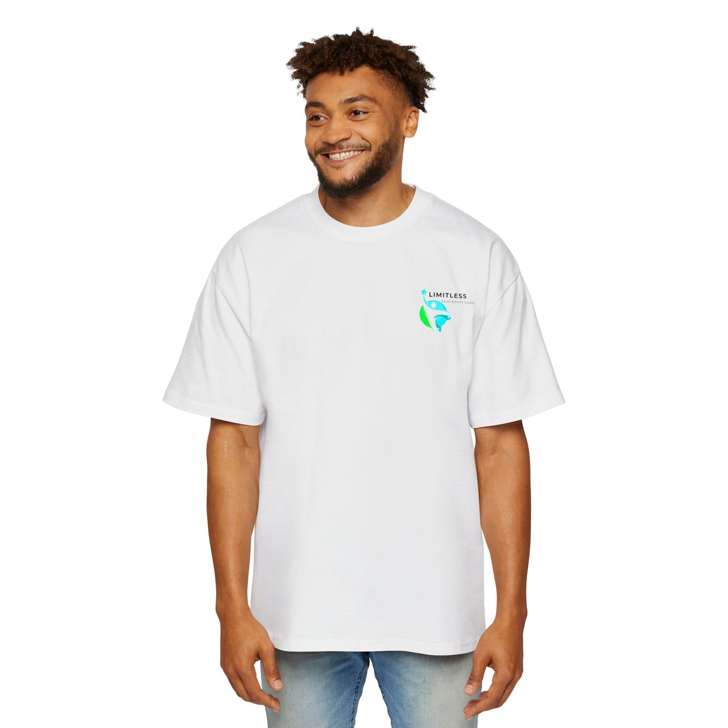 Limitless Youth Athlete Support Oversized Tee - Heavy weight AS colour