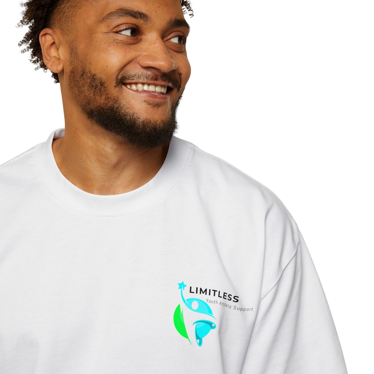 Limitless Youth Athlete Support Oversized Tee - Heavy weight AS colour