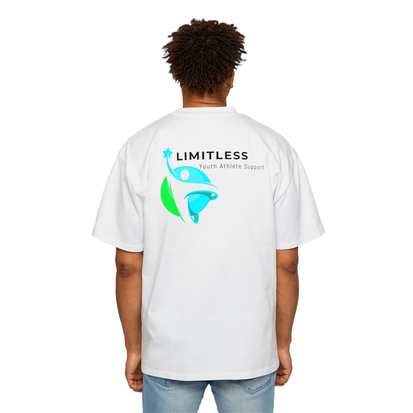 Limitless Youth Athlete Support Oversized Tee - Heavy weight AS colour